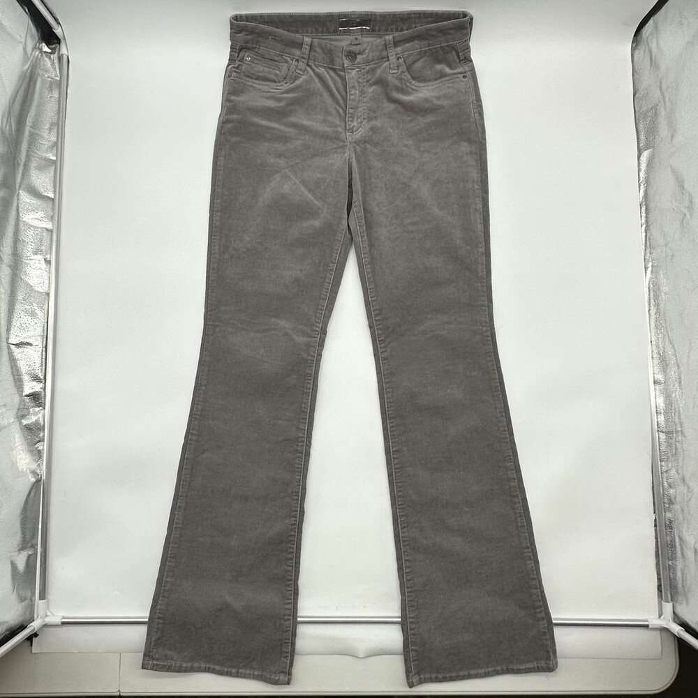 KUT from the Kloth Karen Baby Bootcut Womens Size 10 Gray Stretch Corduroy Pants